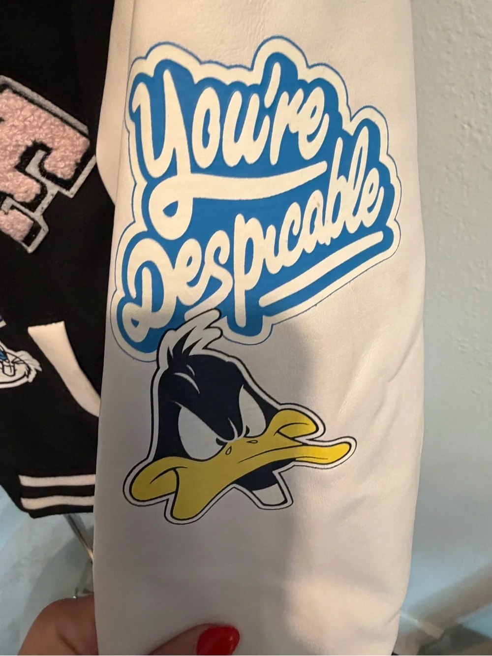 Warner Bros. Justice Collaboration Varsity Jacket with Looney Tunes Patches